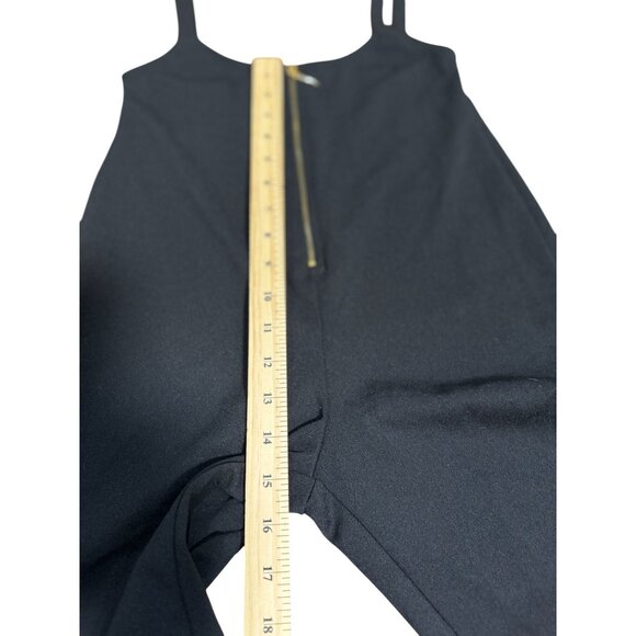 NEW Fashion Nova M Black Sleeveless Jumpsuit With Gold Zipper Closure Streth - Picture 10 of 11